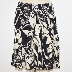 Ralph Lauren‎ Collection Purple Label Mulberry 100% Silk Skirt Floral Size 2